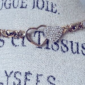 Like New Heart Pave Stone Necklace